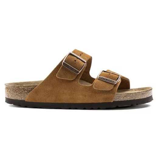 Birkenstock Arizona Mink Suede Unisex Two-Strap Sandals