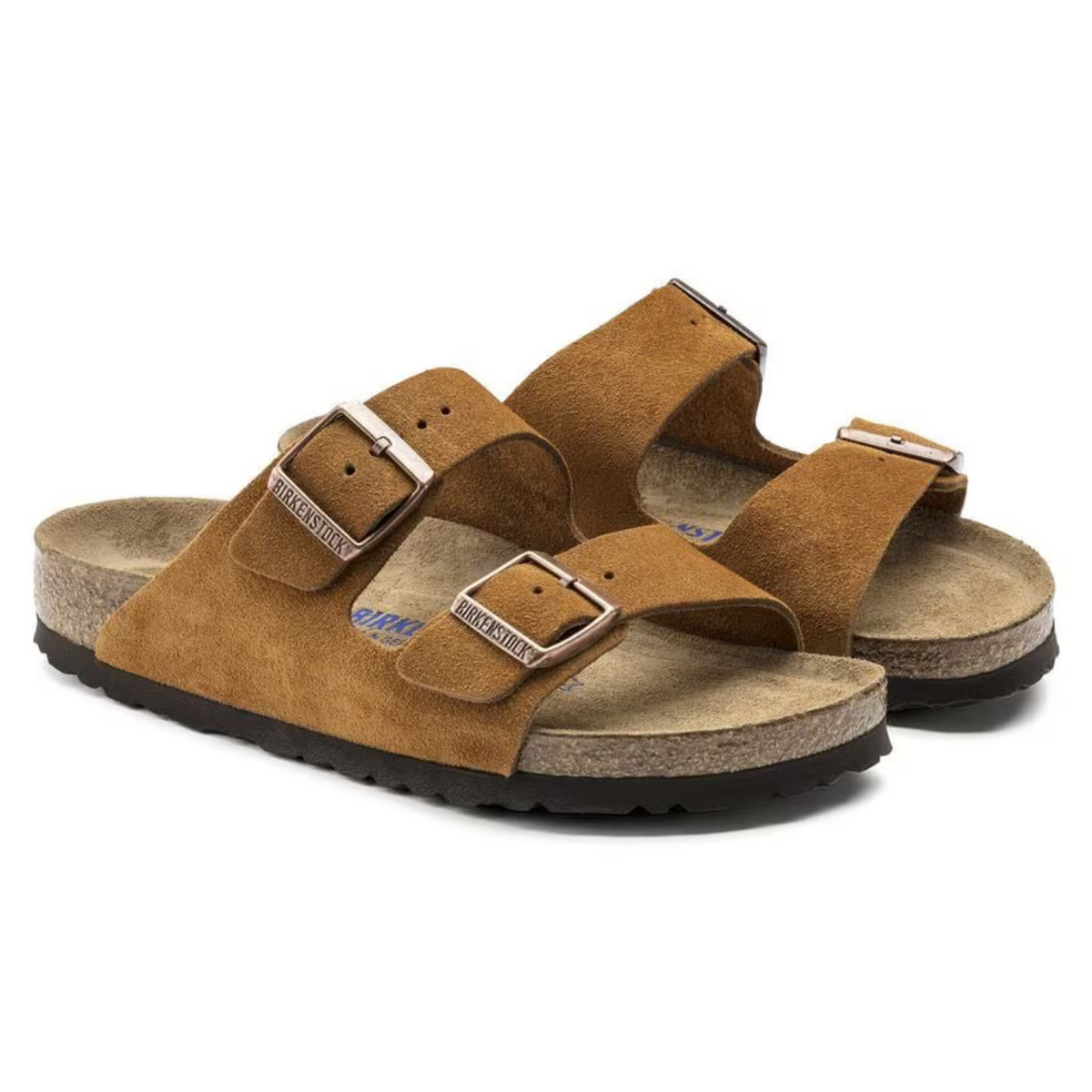 Birkenstock Arizona Mink Suede Unisex Two-Strap Sandals