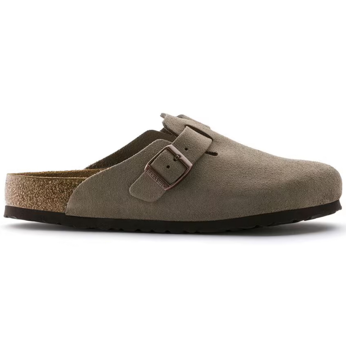 Birkenstock Boston Taupe Suede Unisex Clogs